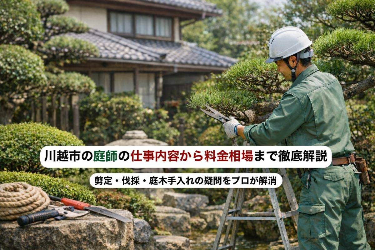 川越市の庭師の仕事内容から料金相場まで徹底解説｜剪定・伐採・庭木手入れの疑問をプロが解消