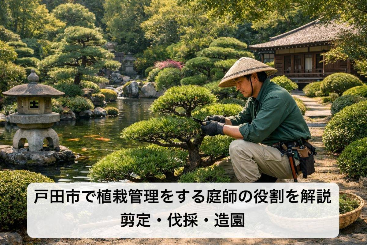 戸田市で植栽管理をする庭師の役割を解説｜剪定・伐採・造園